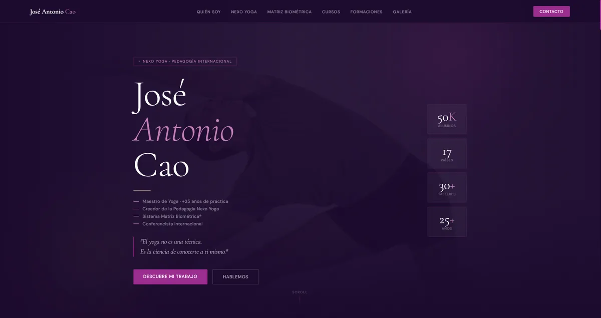 Web de José Antonio Cao